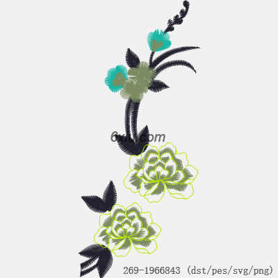 svg矢量绣花图下载