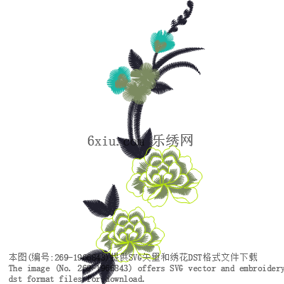 svg矢量绣花图下载