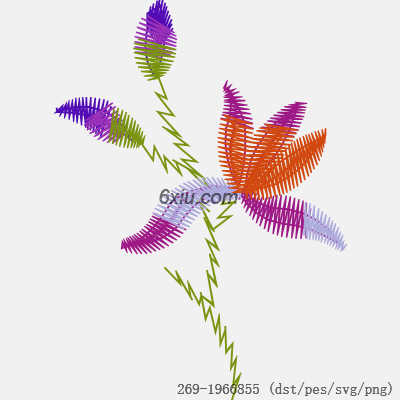 svg矢量绣花图下载