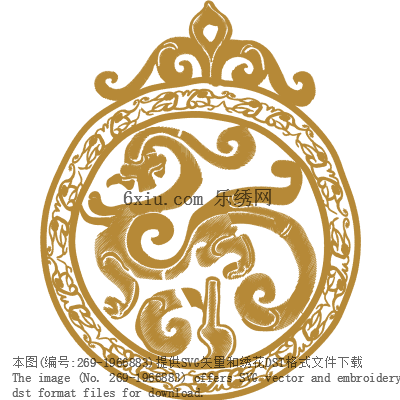 svg矢量绣花图下载