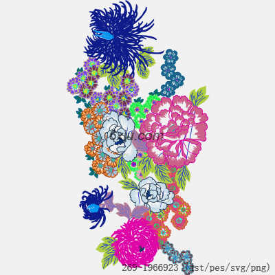 svg矢量绣花图下载