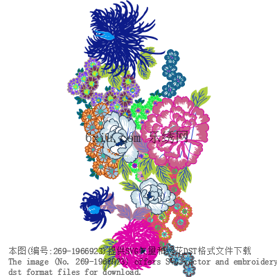 svg矢量绣花图下载