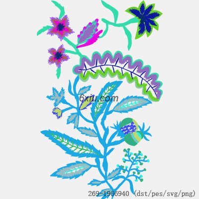svg矢量绣花图下载