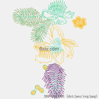 svg矢量绣花图下载