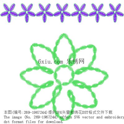 svg矢量绣花图下载