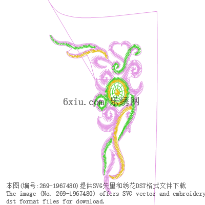 svg矢量绣花图下载