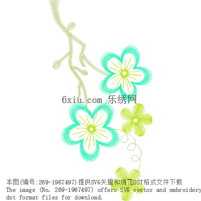 svg矢量绣花图下载
