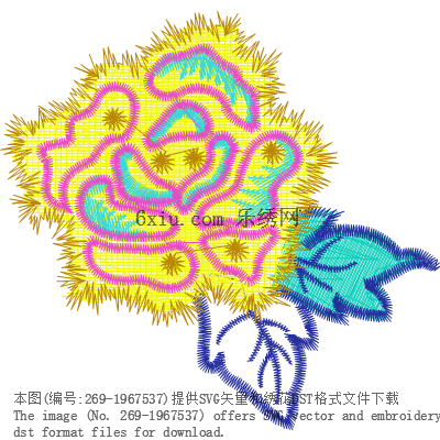 svg矢量绣花图下载