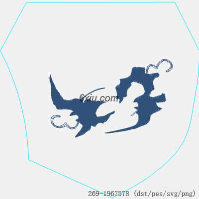 svg矢量绣花图下载