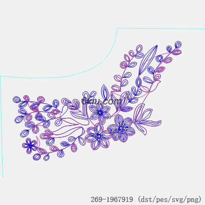 svg矢量绣花图下载