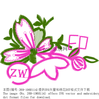svg矢量绣花图下载