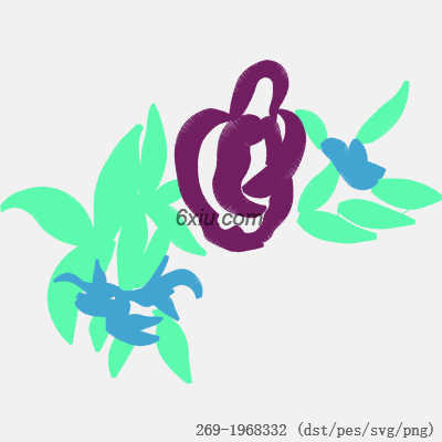 svg矢量绣花图下载