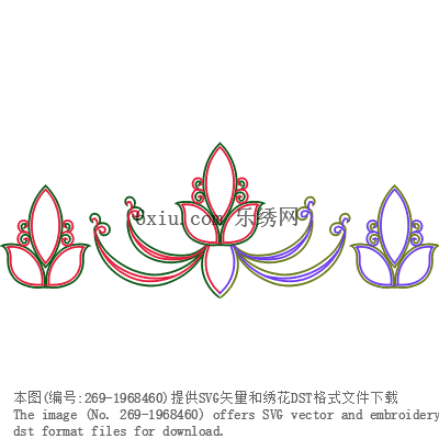 svg矢量绣花图下载
