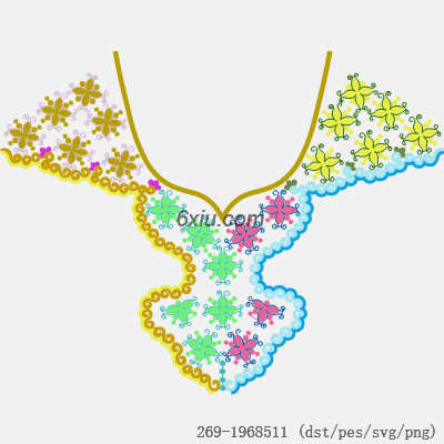 svg矢量绣花图下载