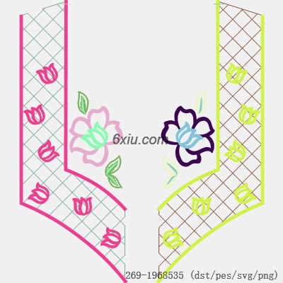 svg矢量绣花图下载