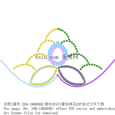 svg矢量绣花图下载