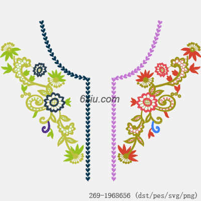 svg矢量绣花图下载