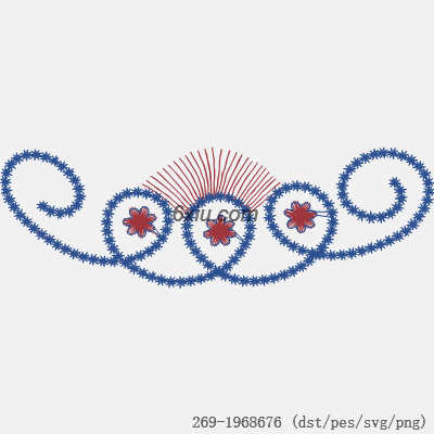 svg矢量绣花图下载