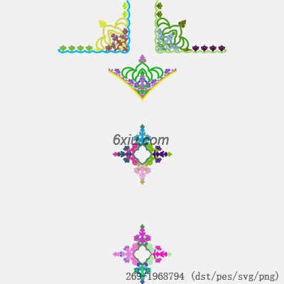 svg矢量绣花图下载