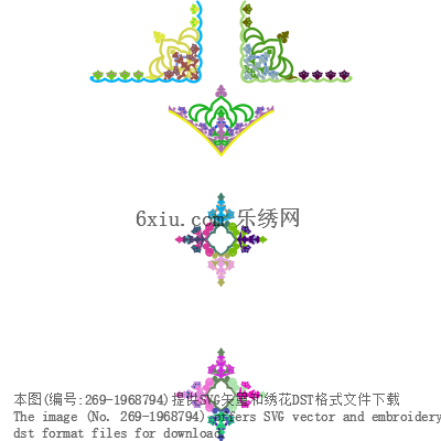 svg矢量绣花图下载