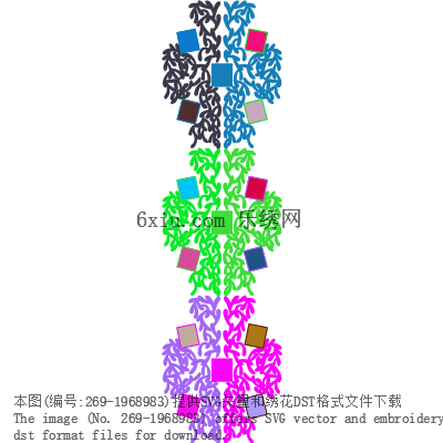 svg矢量绣花图下载