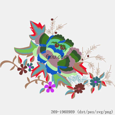 svg矢量绣花图下载