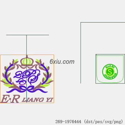 svg矢量绣花图下载