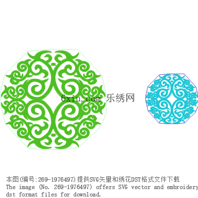 svg矢量绣花图下载