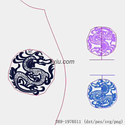 svg矢量绣花图下载