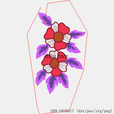 svg矢量绣花图下载