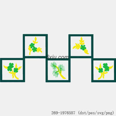 svg矢量绣花图下载