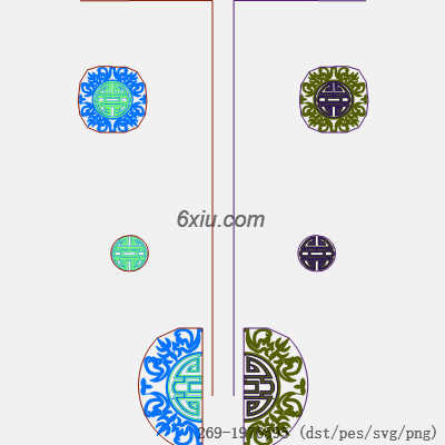 svg矢量绣花图下载