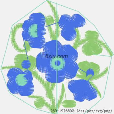 svg矢量绣花图下载