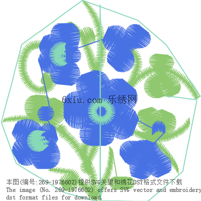 svg矢量绣花图下载