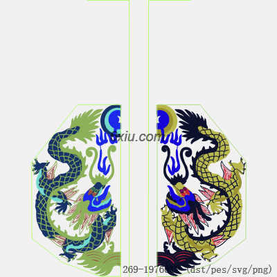 svg矢量绣花图下载
