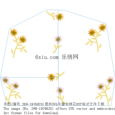 svg矢量绣花图下载