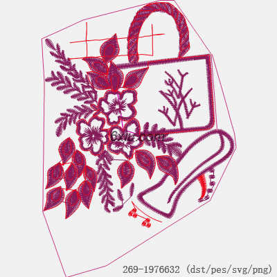 svg矢量绣花图下载