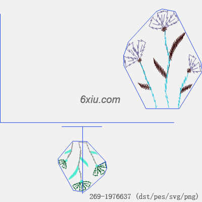 svg矢量绣花图下载