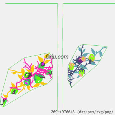 svg矢量绣花图下载