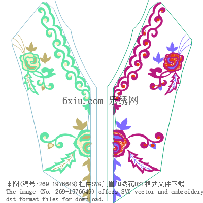 svg矢量绣花图下载