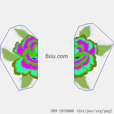 svg矢量绣花图下载