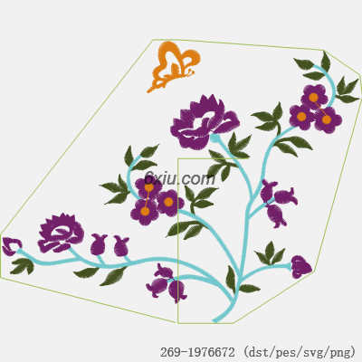 svg矢量绣花图下载