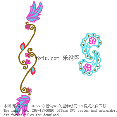svg矢量绣花图下载