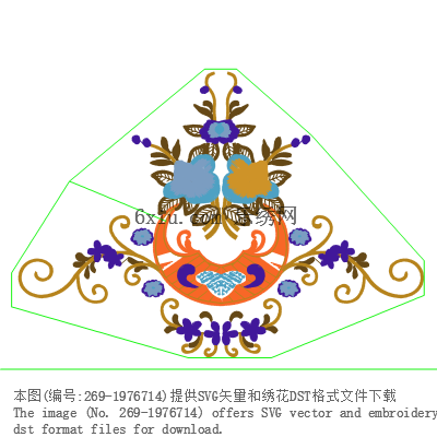 svg矢量绣花图下载