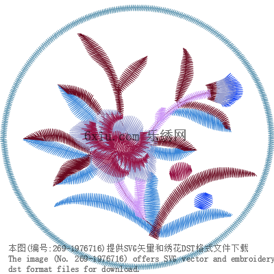 svg矢量绣花图下载