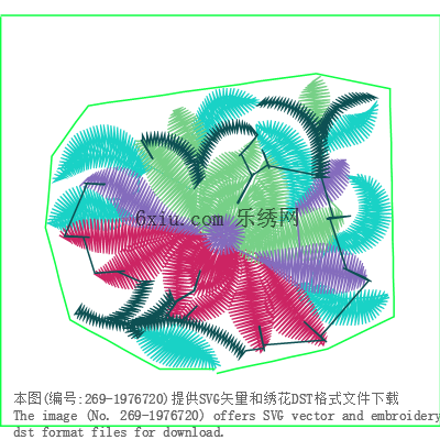 svg矢量绣花图下载