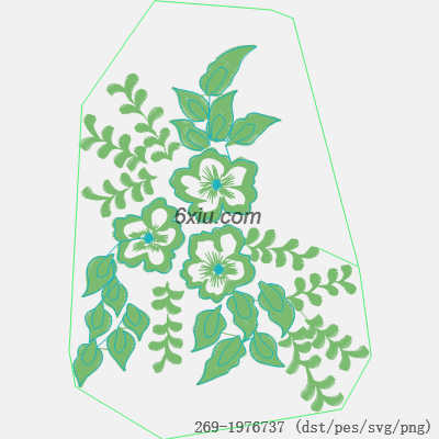 svg矢量绣花图下载