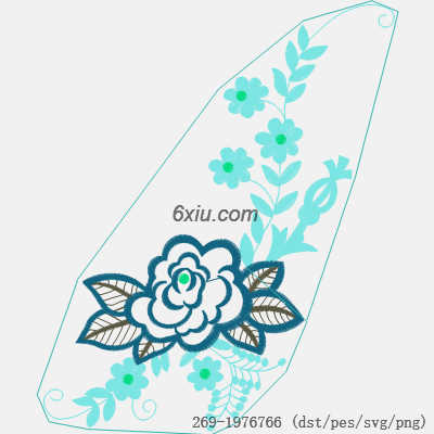 svg矢量绣花图下载