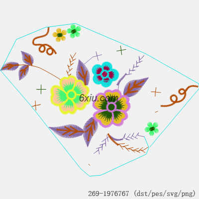 svg矢量绣花图下载