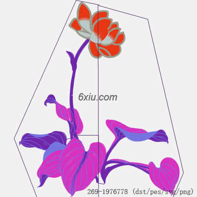 svg矢量绣花图下载